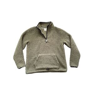 Victoria’s Secret PINK quarter zip Sherpa sweatshirt